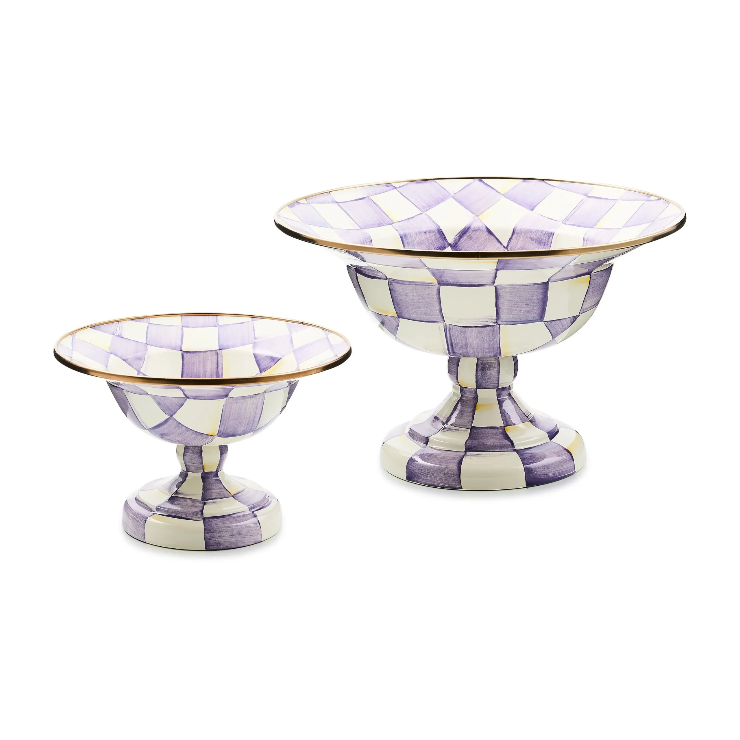 Violet Check Small Compote
