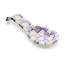 Violet Check Spoon Rest
