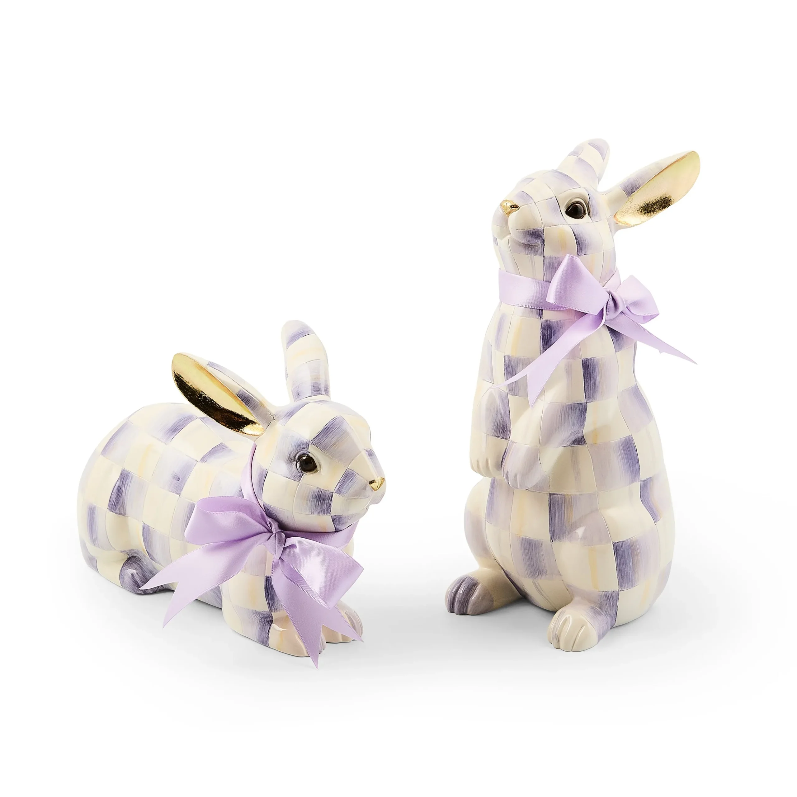 Violet Check Standing Bunny