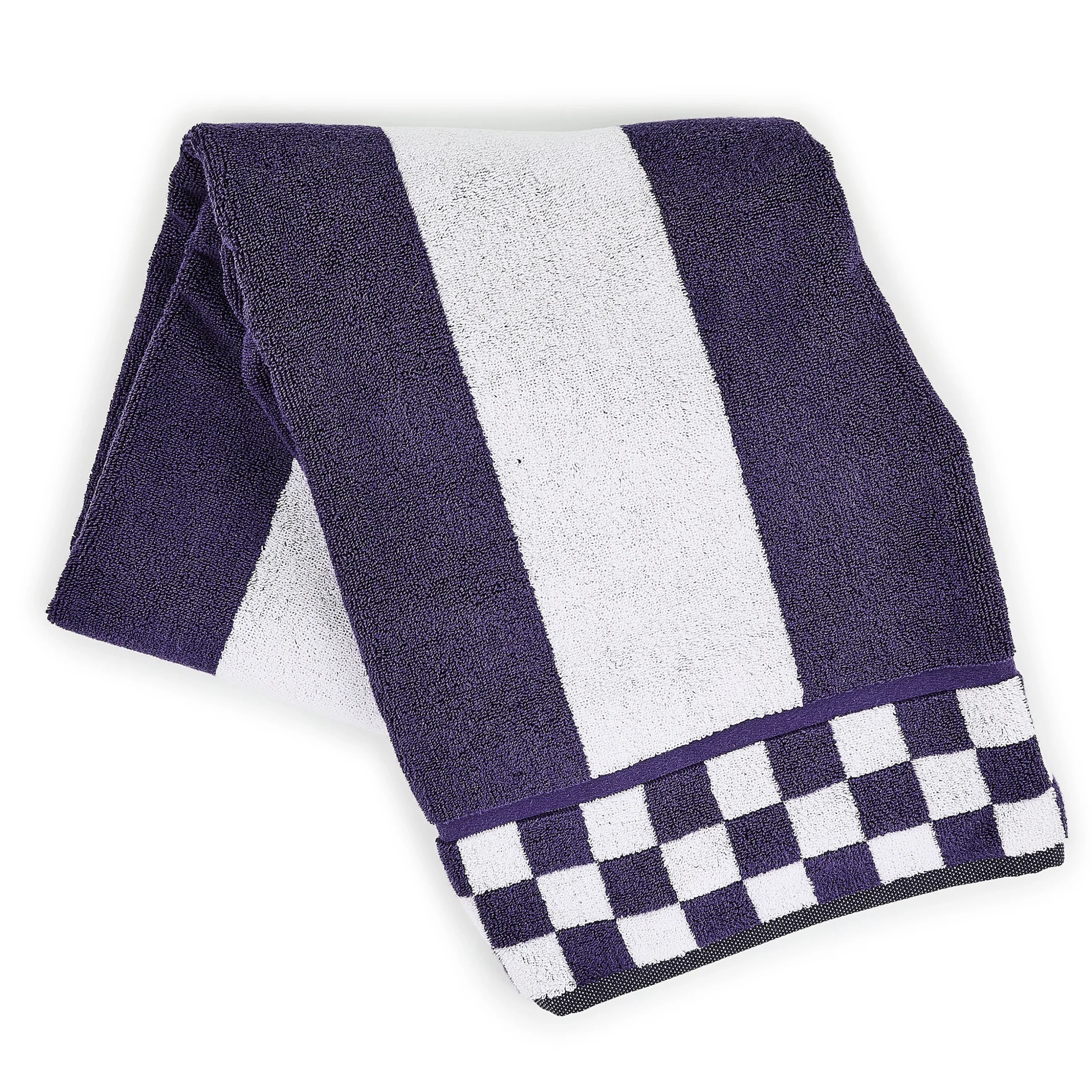 Violet Stripe Bath Towel