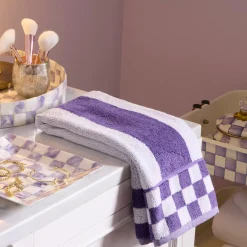 Violet Stripe Hand Towel