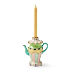 Violet Teapot Candle Holder