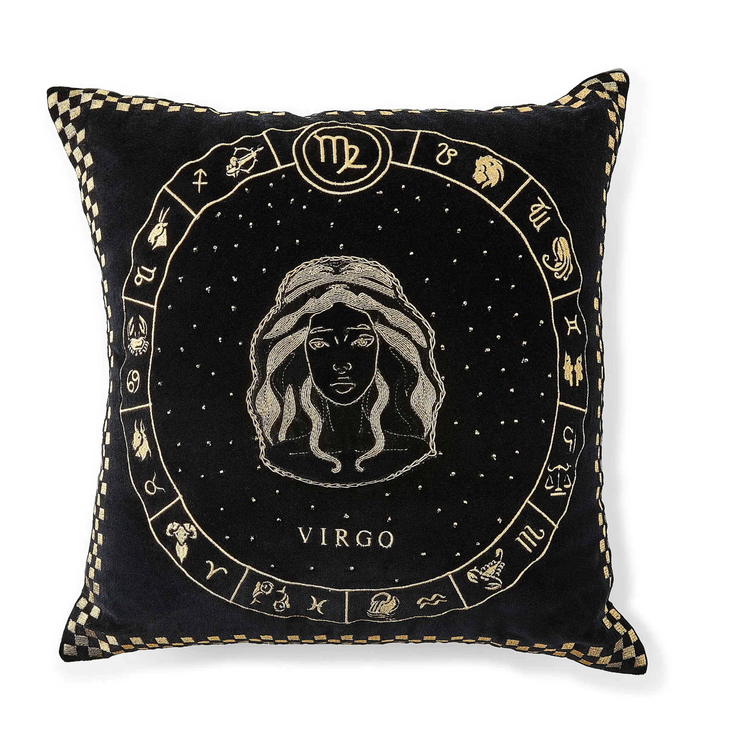Virgo Zodiac Throw Pillow