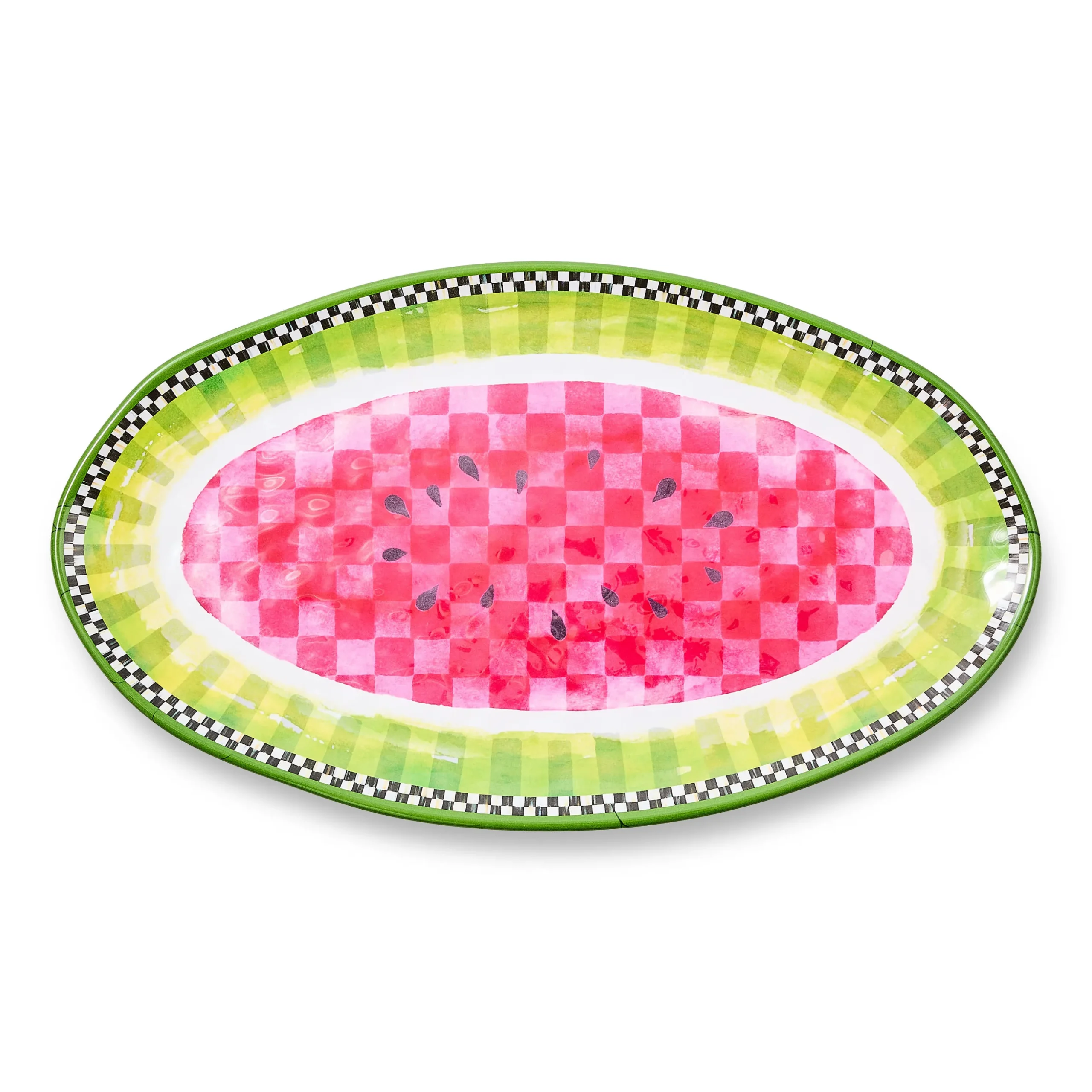 Watermelon Melamine Oval Platter