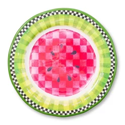 Watermelon Melamine Salad Plates, Set of 4