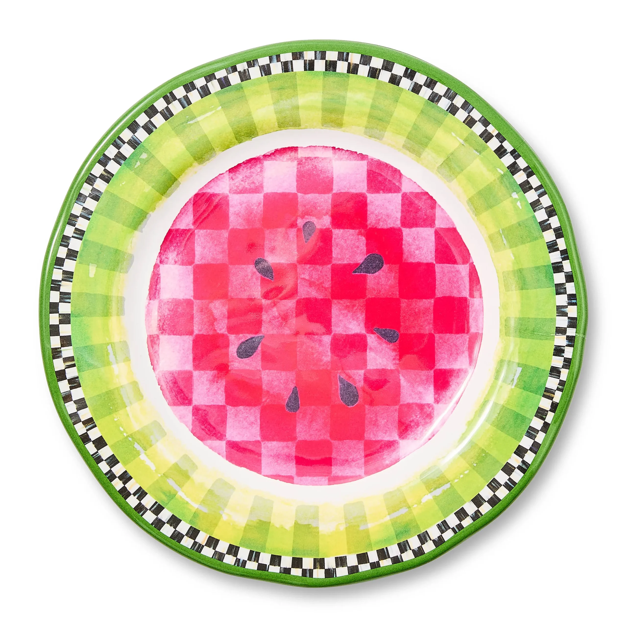 Watermelon Melamine Salad Plates, Set of 4