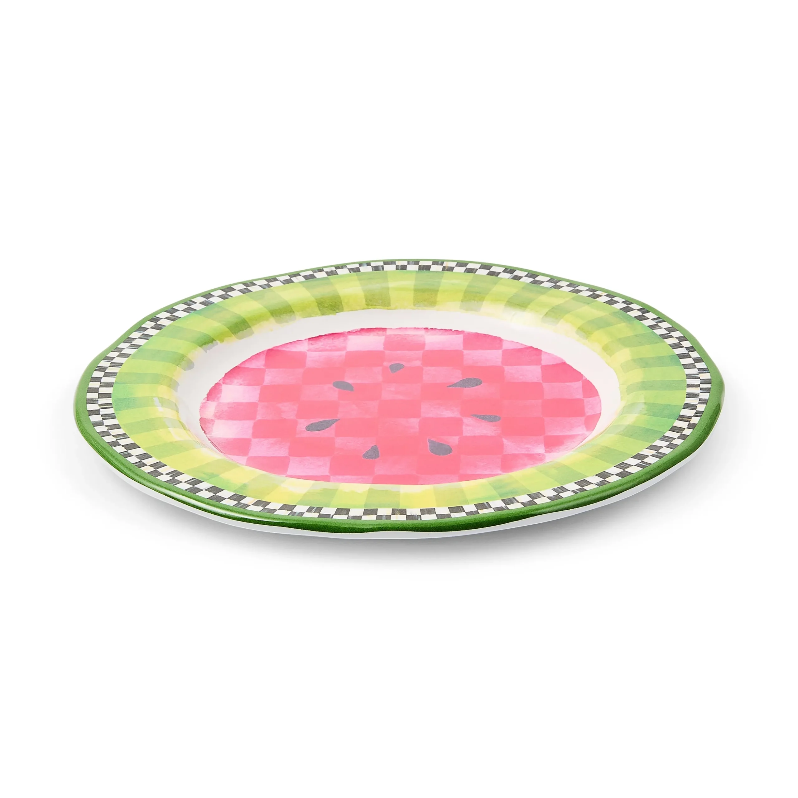 Watermelon Melamine Salad Plates, Set of 4