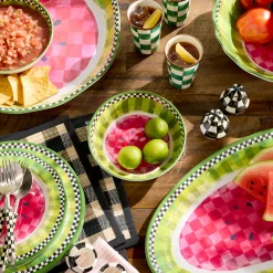 Watermelon Melamine Small Bowls, Set of 4