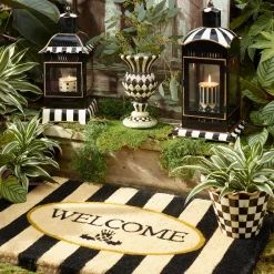 Welcome Awning Stripe Entrance Mat