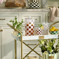 White Check Acrylic Pitcher