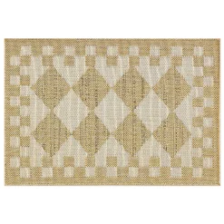 White Diamond 2' x 3' Indoor/Outdoor Rug