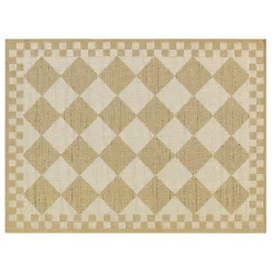 White Diamond 5' x 8' Indoor/Outdoor Rug