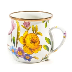 White Flower Market Mug