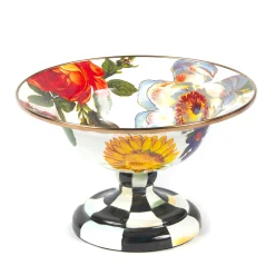 White Flower Market Small Compote