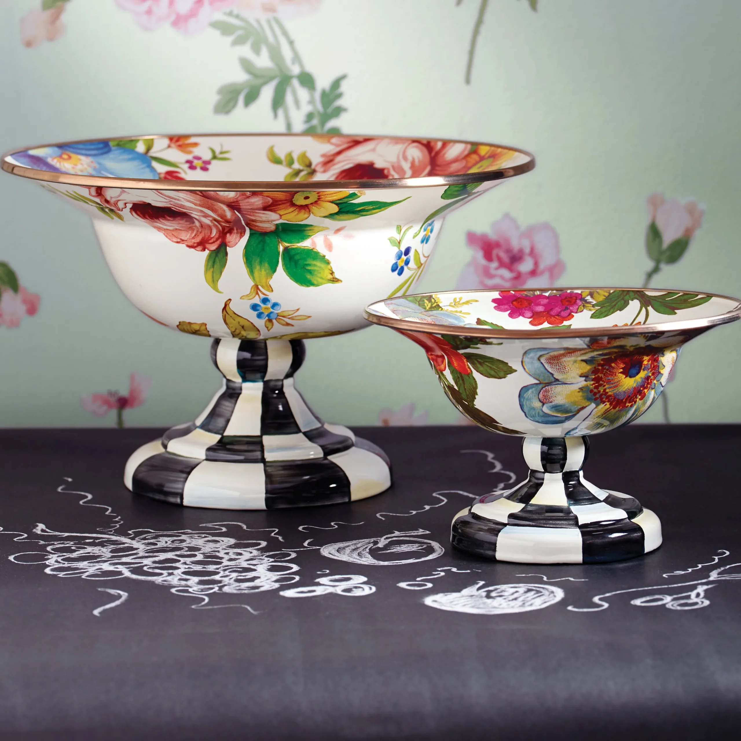 White Flower Market Small Compote