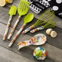White Flower Market Spoon Rest