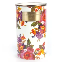 White Flower Market Utensil Holder