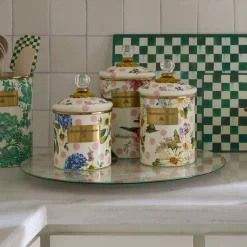 Wildflowers Pink Large Canister