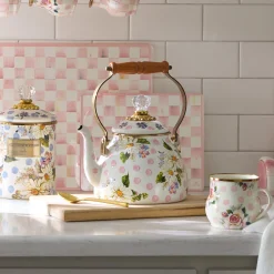 Wildflowers Pink 2 Quart Tea Kettle