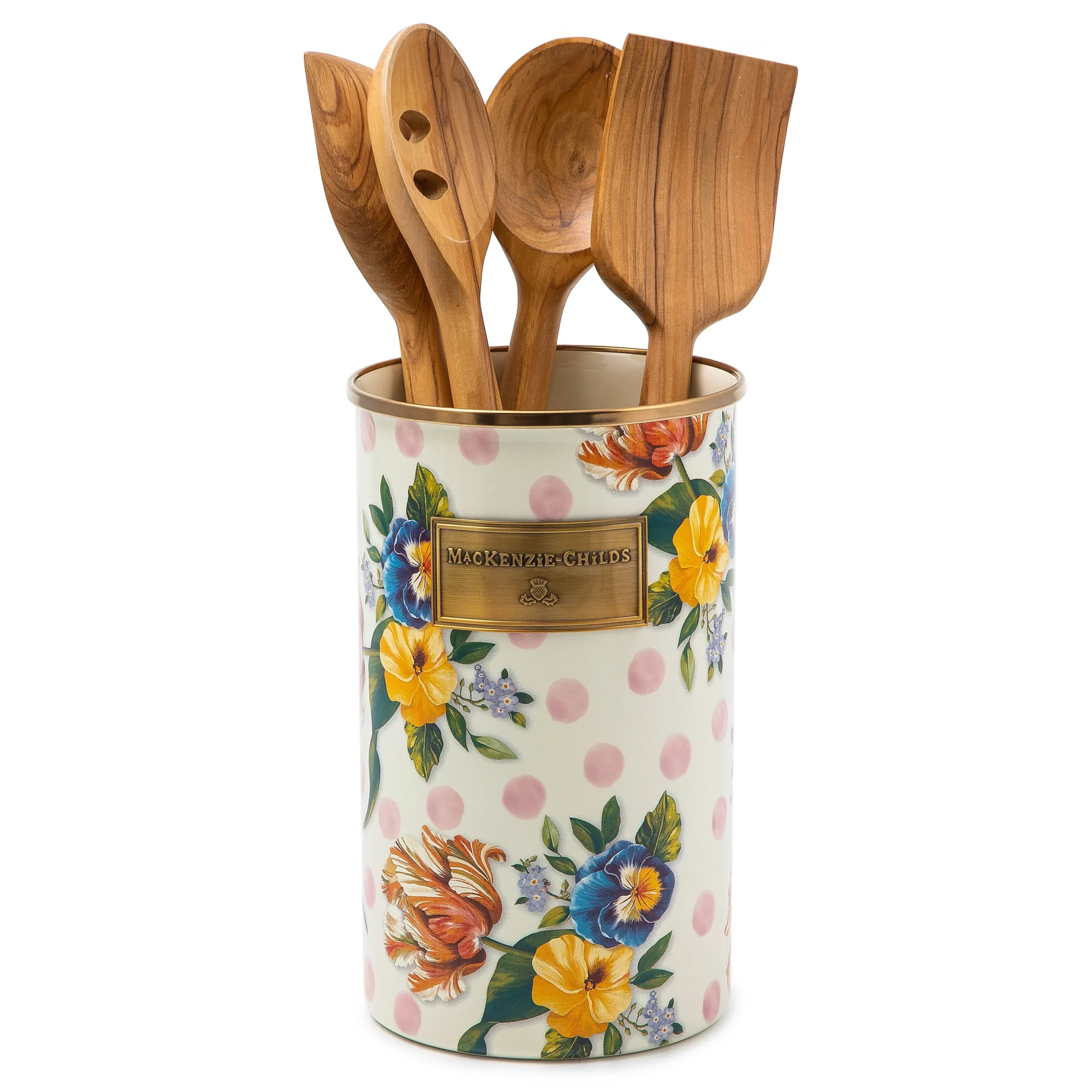Wildflowers Pink Utensil Holder
