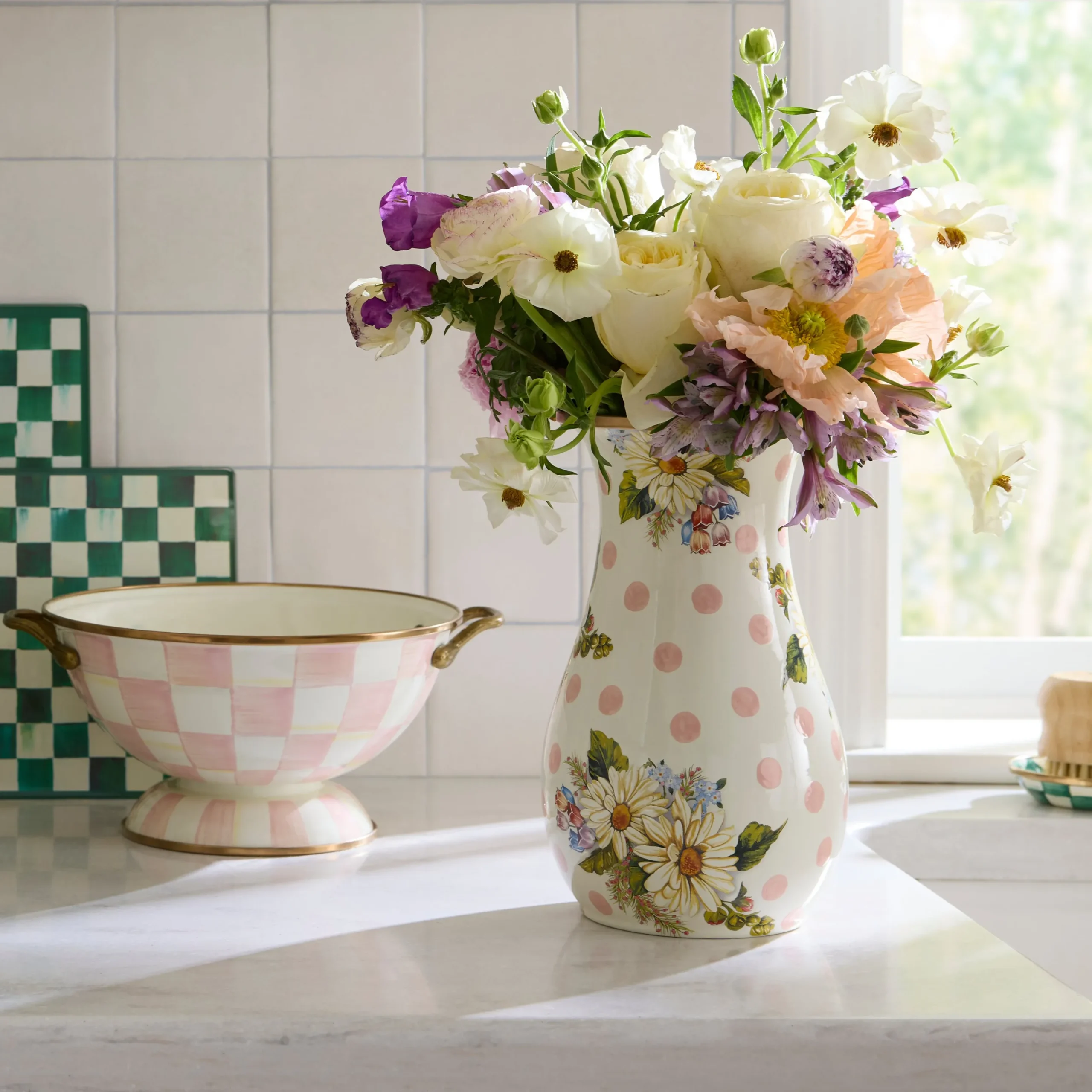 Wildflowers Pink Vase