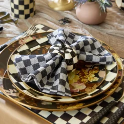 Wild Rose Brown Charger Plate