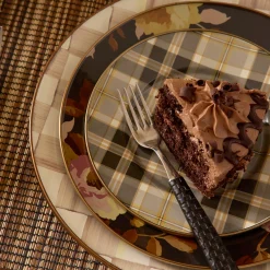 Wild Rose Brown Dinner Plate