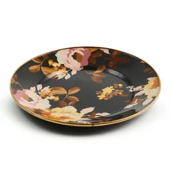 Wild Rose Brown Dinner Plate