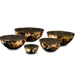 Wild Rose Brown Extra Large Everyday Bowl