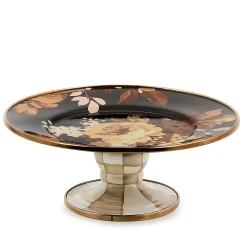 Wild Rose Brown Mini Pedestal Platter