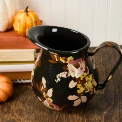 Wild Rose Brown Pitcher