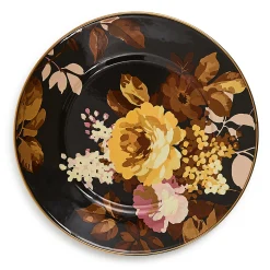 Wild Rose Brown Salad Plate