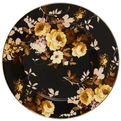 Wild Rose Brown Serving Platter