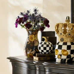 Wild Rose Brown Tall Vase