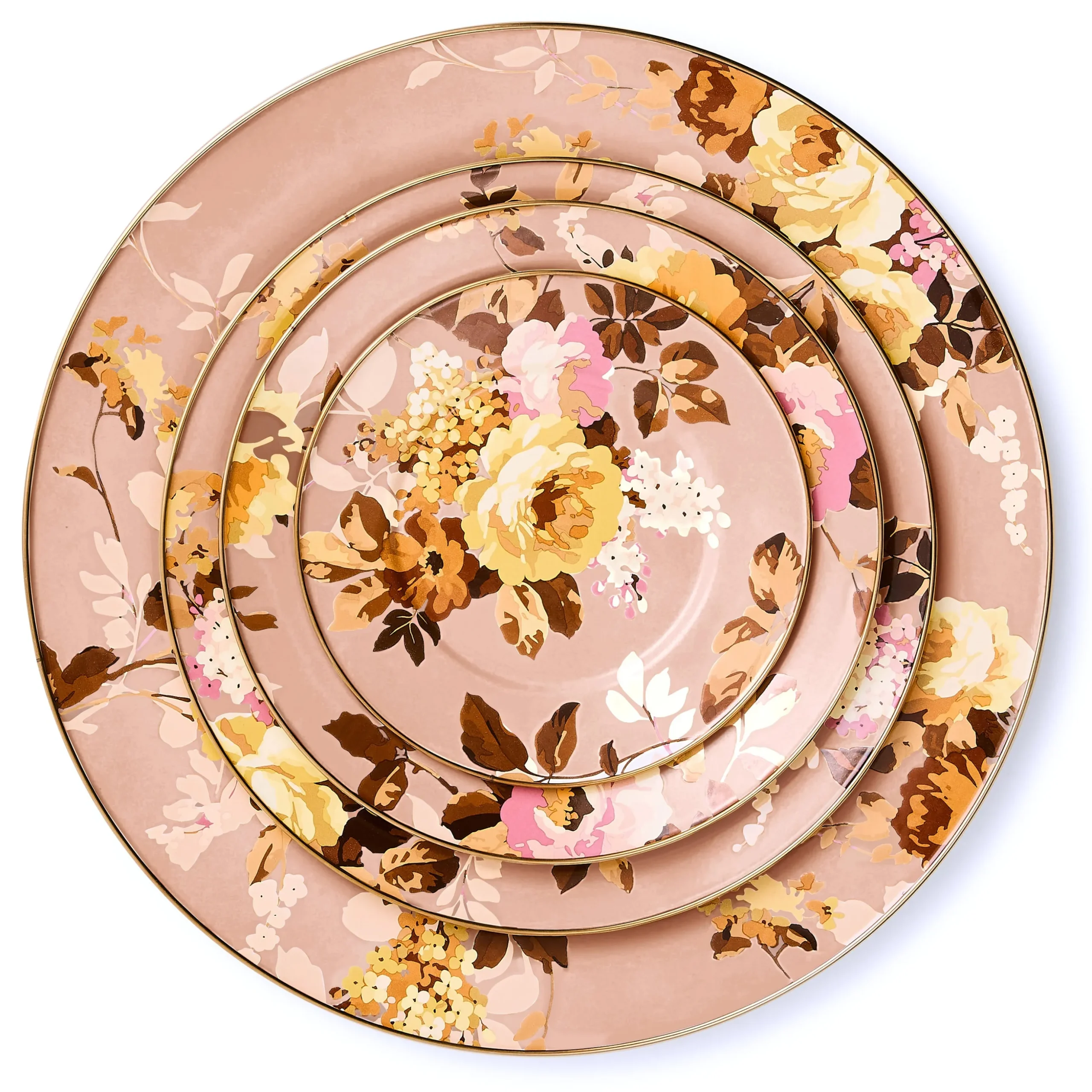 Wild Rose Mauve Dinner Plate