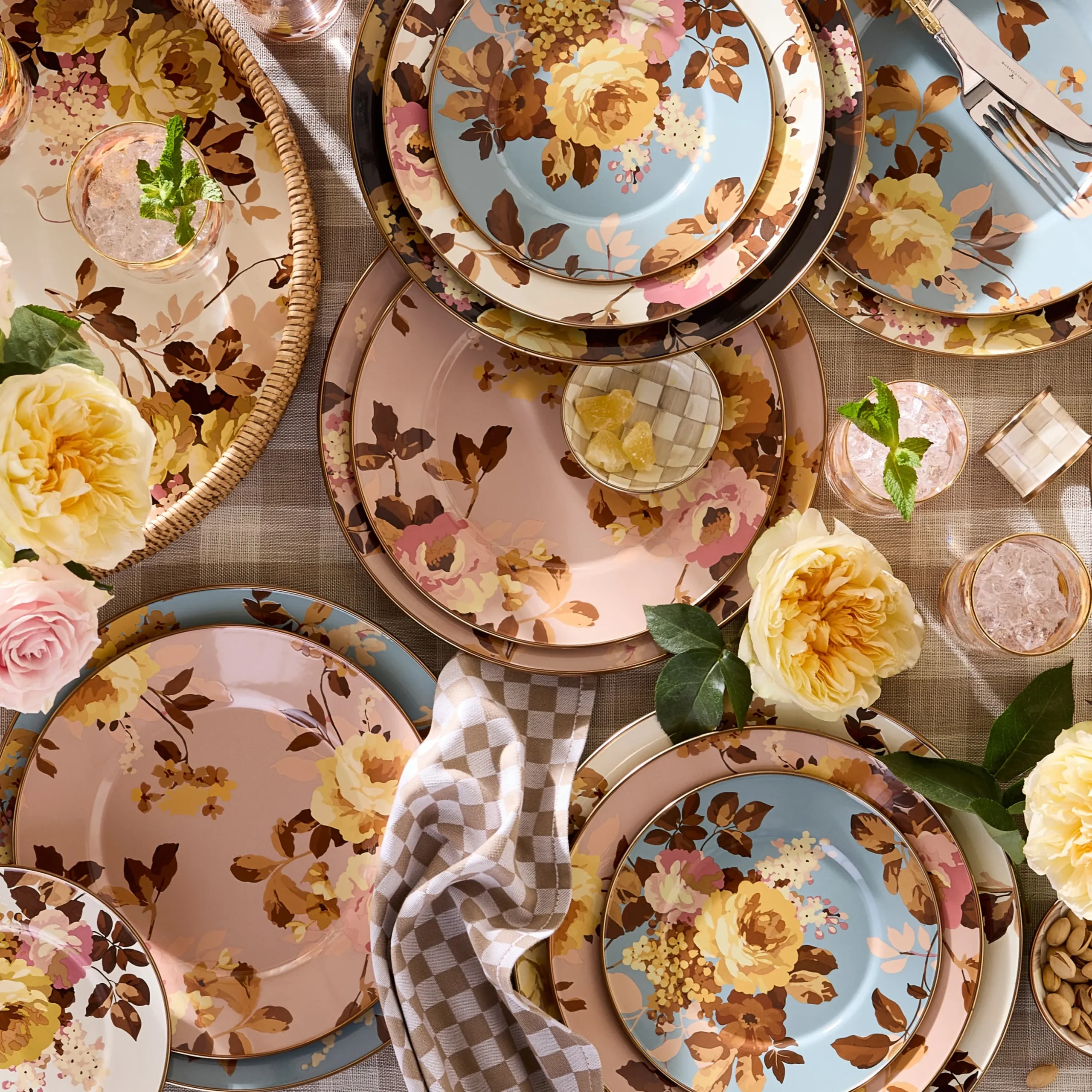 Wild Rose Mauve Dinner Plate