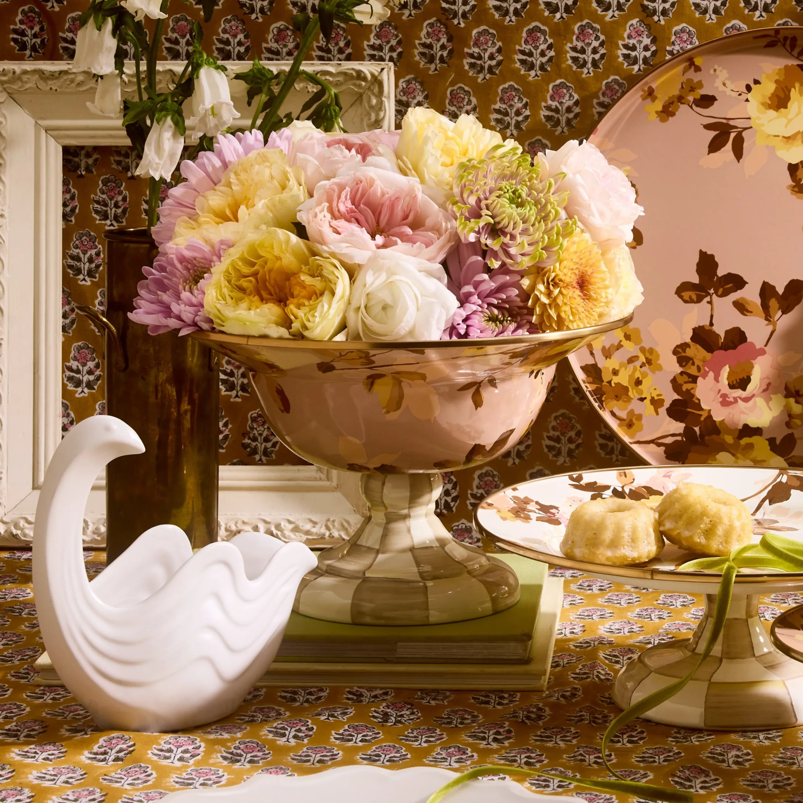 Wild Rose Mauve Large Compote