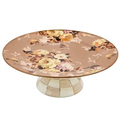 Wild Rose Mauve Large Pedestal Platter