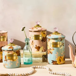 Wild Rose Mauve Medium Canister