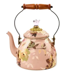 Wild Rose Mauve 2 Quart Tea Kettle