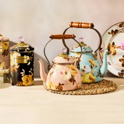 Wild Rose Mauve 2 Quart Tea Kettle