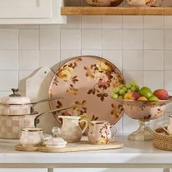 Wild Rose Mauve Round Tray