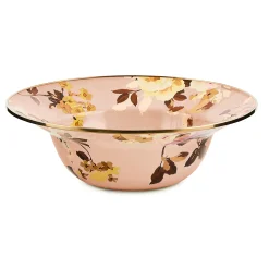 Wild Rose Mauve Serving Bowl