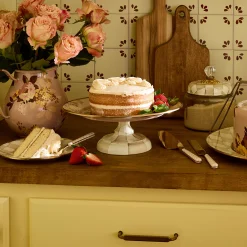 Wild Rose Mauve Small Pedestal Platter