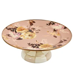 Wild Rose Mauve Small Pedestal Platter