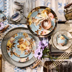 Wild Rose Slate Dinner Plate