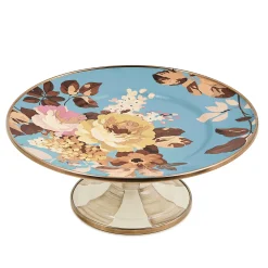 Wild Rose Slate Mini Pedestal Platter