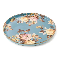 Wild Rose Slate Round Tray