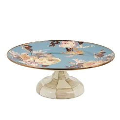 Wild Rose Slate Small Pedestal Platter