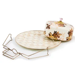 Wild Rose White Cake Carrier